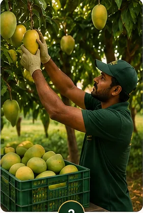 Handpicked Kotia Farms mangoes