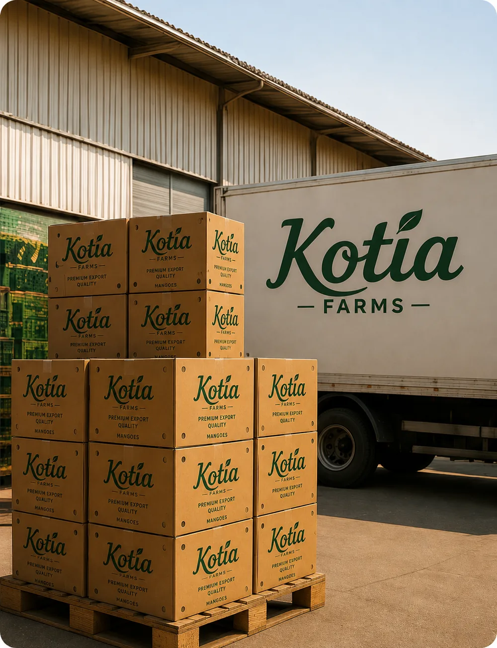 Kotia Farms ready for dispatch